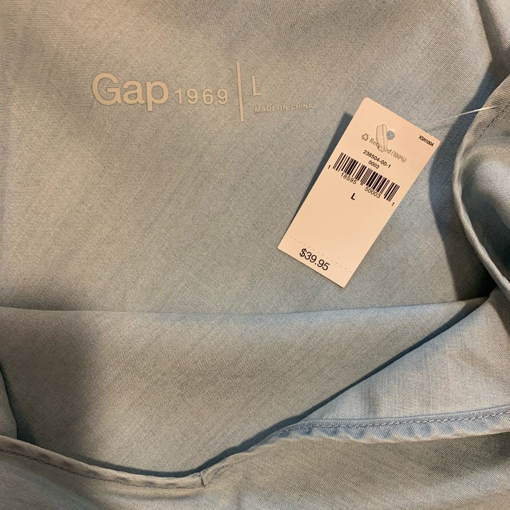 NWT GAP Chambray Tank Top - Picture 4 of 7